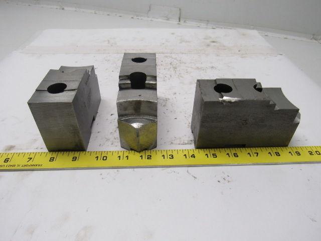 Daco 12KSEH0P Lathe Chuck Top Jaws 5" X 2-3/8" X 1-3/4" Lot Of 3