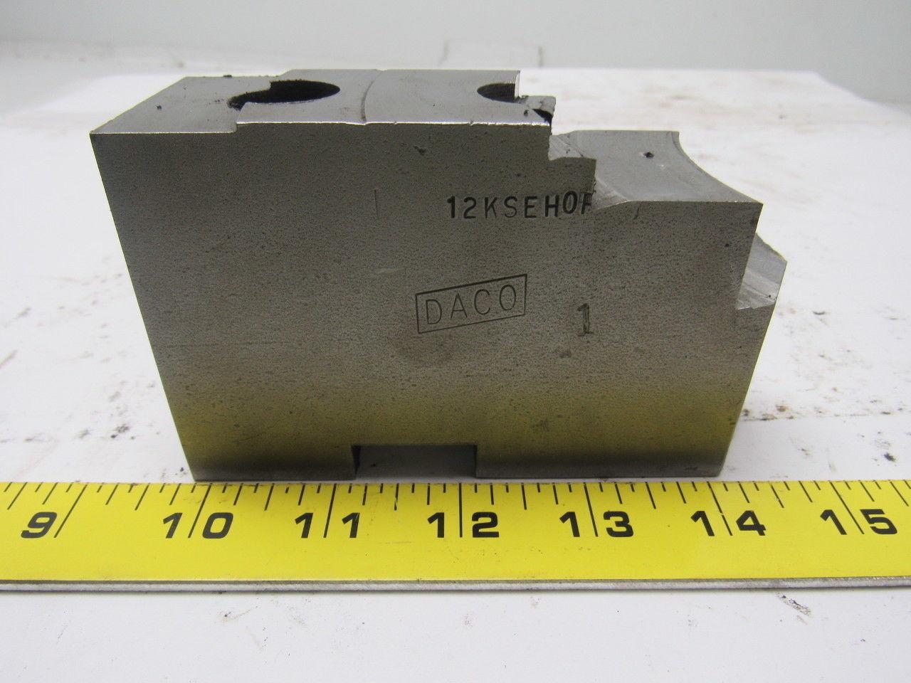 Daco 12KSEH0P Lathe Chuck Top Jaws 5" X 2-3/8" X 1-3/4" Lot Of 3