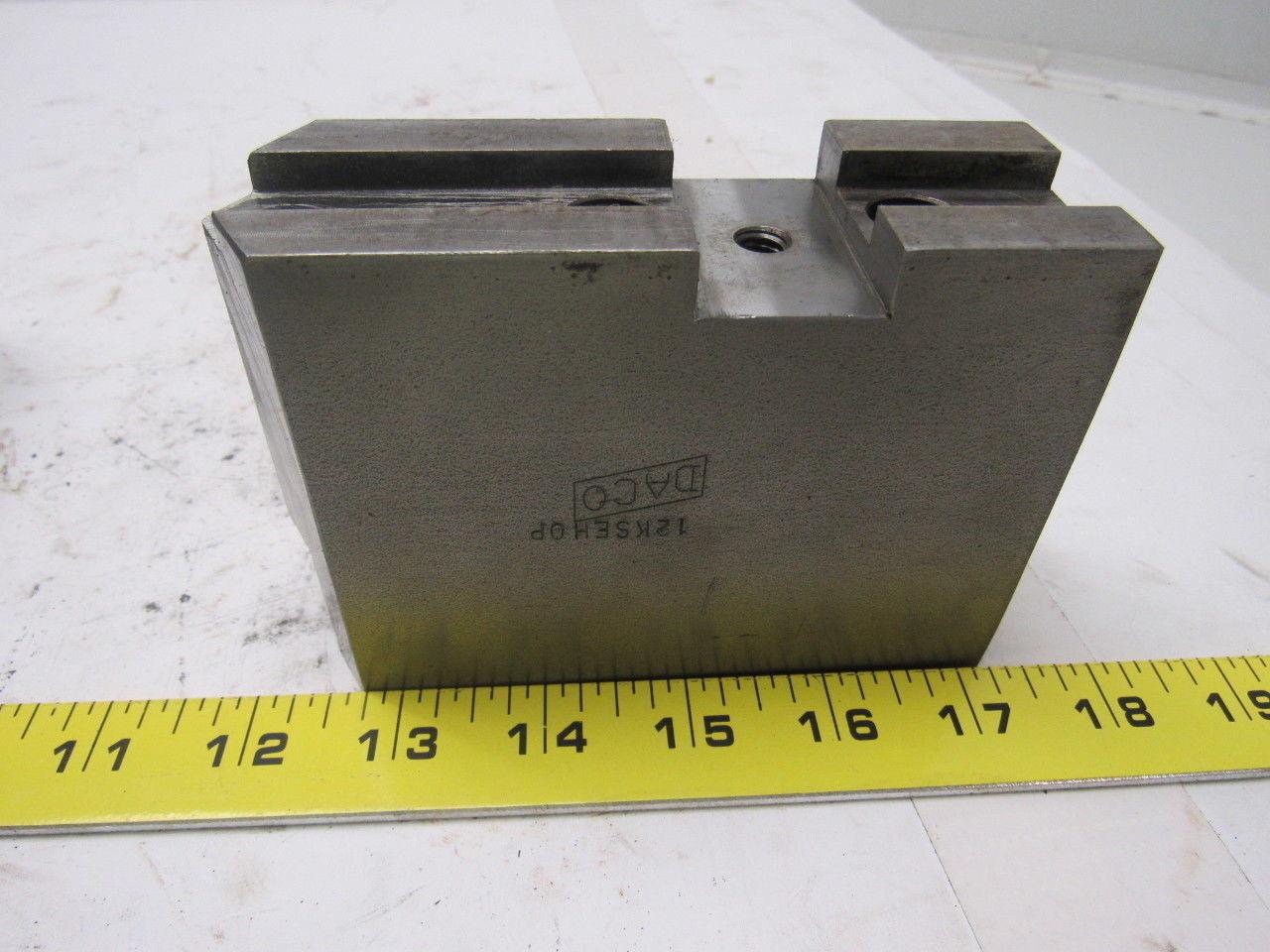 Daco 12KSEH Lathe Chuck Top Jaws Key Type 5" X 3-1/2" X 1-3/4" Lot Of 3