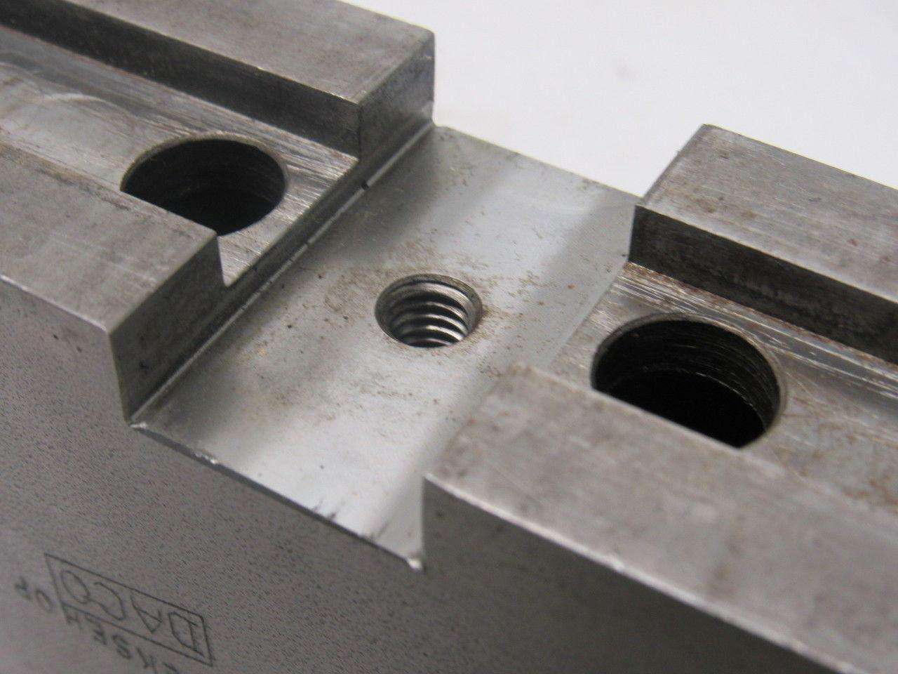 Daco 12KSEH Lathe Chuck Top Jaws Key Type 5" X 3-1/2" X 1-3/4" Lot Of 3