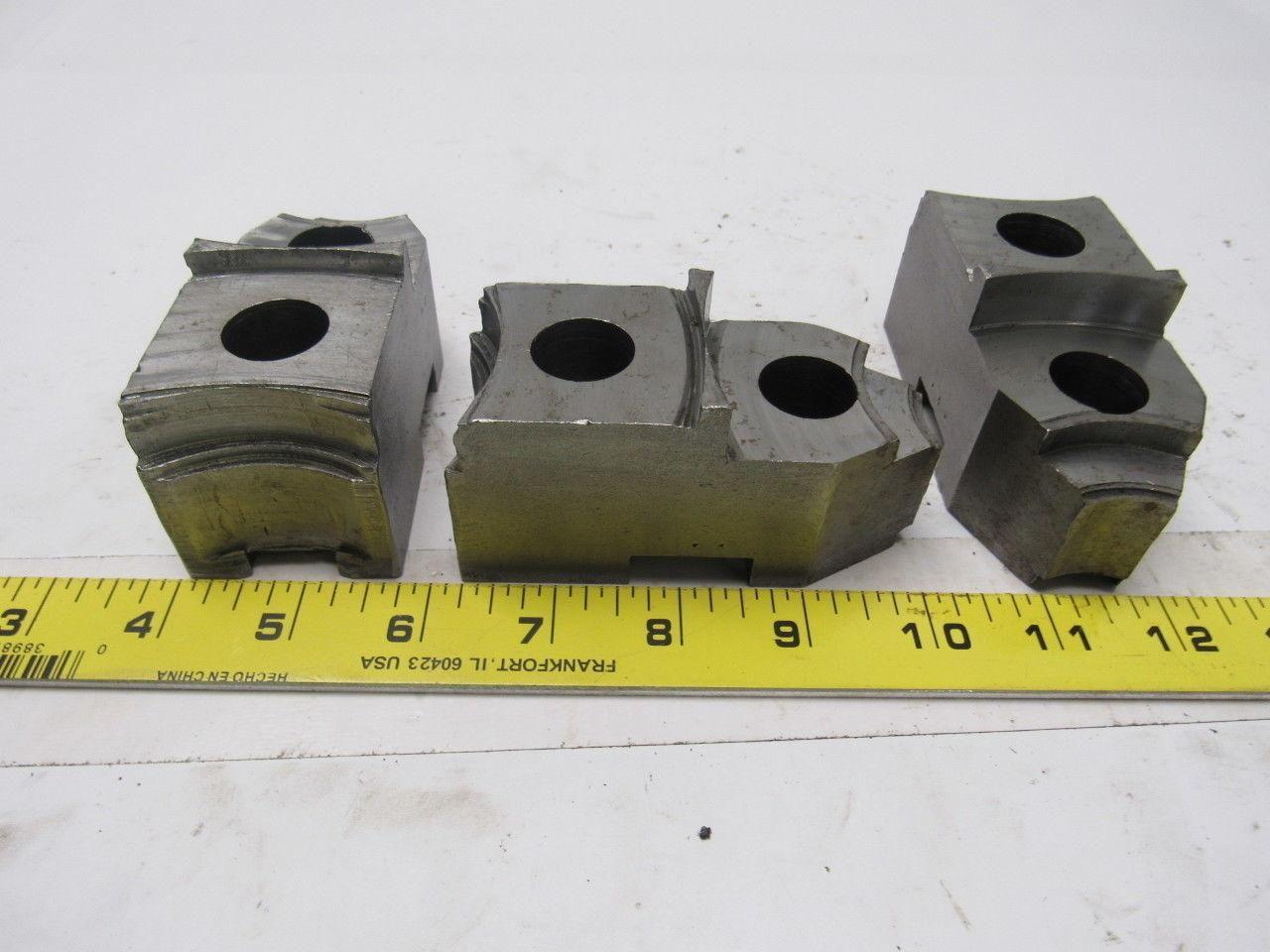 Lathe Chuck 2 Step Top Jaws 3-7/8" X 2" X 2" Lot Of 3