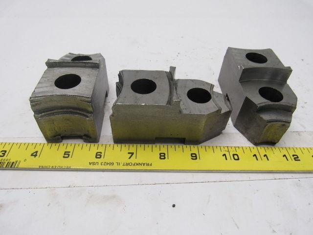 Lathe Chuck 2 Step Top Jaws 3-7/8" X 2" X 2" Lot Of 3