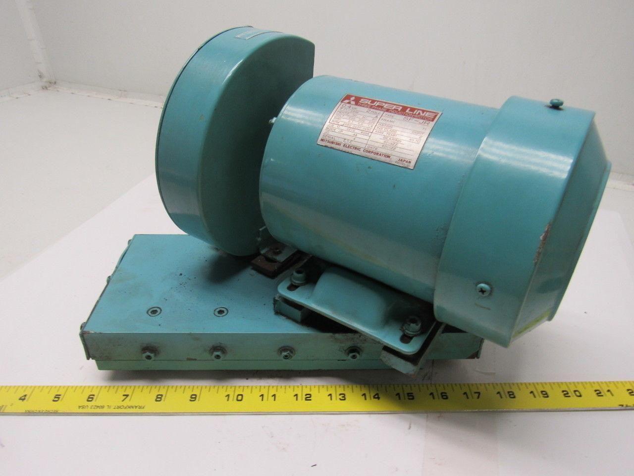 Mitsubishi SF-JR 200/220ac 50/60 Hz. 3 PH Induction Motor Bench Polish/Deburring