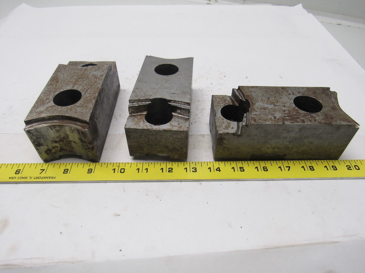 Daco M2320B10P Lathe Chuck Top Jaws 5-1/4" X 2-3/4" X 2-1/2" Lot Of 3