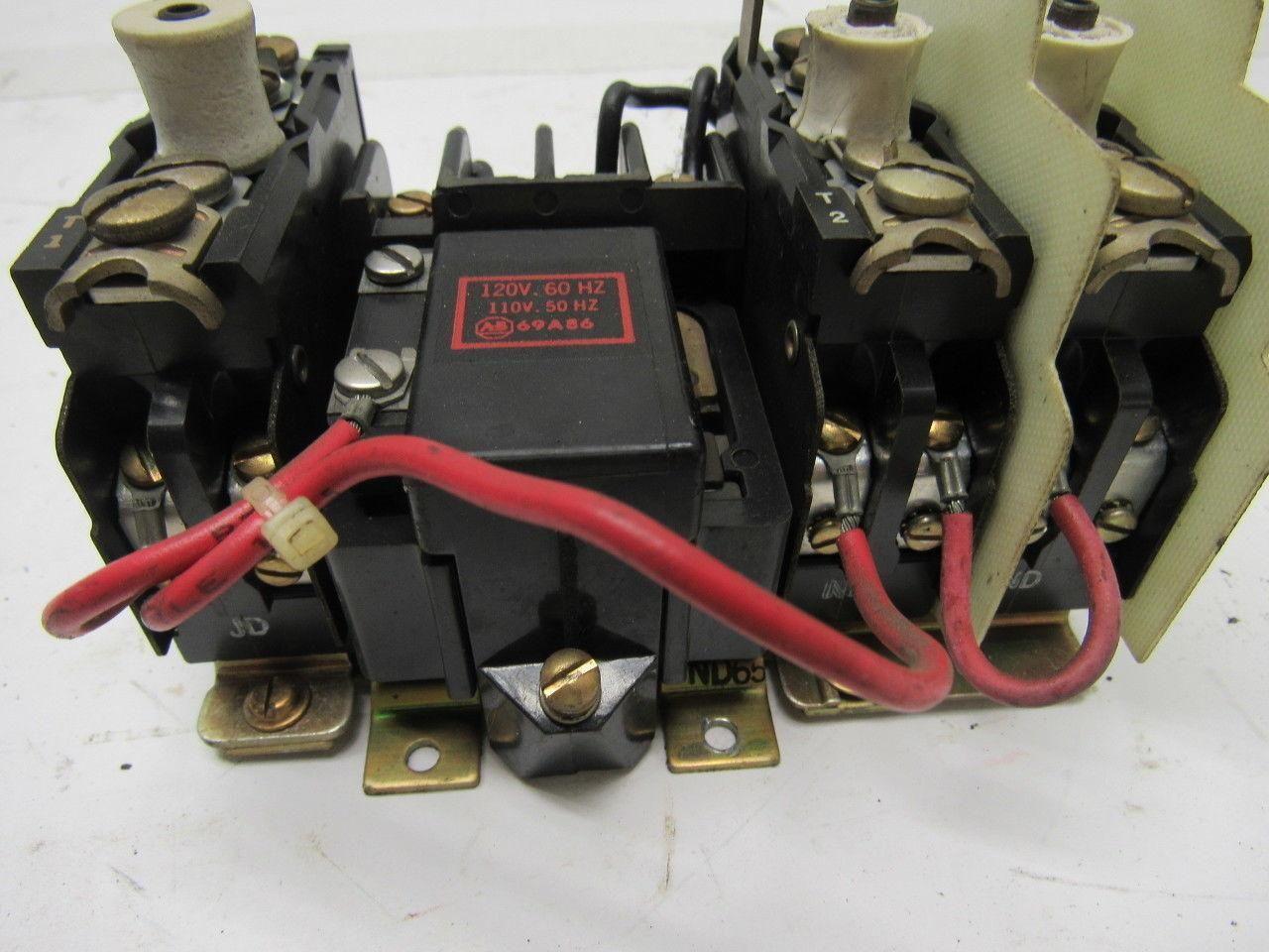 ALLEN BRADLEY 709-T0DX221 Ser K Size 00 Motor Starter Bul.709 3 Ph 2HP Max
