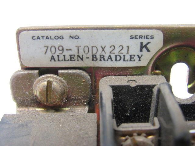 ALLEN BRADLEY 709-T0DX221 Ser K Size 00 Motor Starter Bul.709 3 Ph 2HP Max