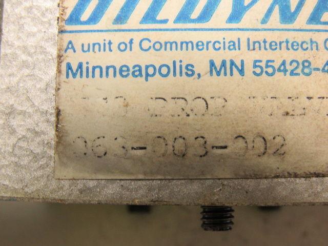 Oildyne 063-003-002 Hydraulic Directional Control Valve 24V