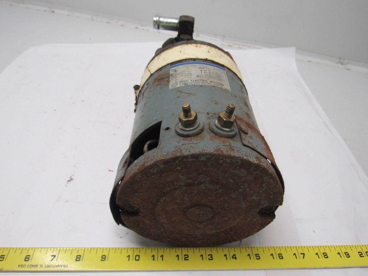 Ohio Electric B-481228X7832 36VDC .8HP 1660 RPM Motor With Oil Pump Attachment