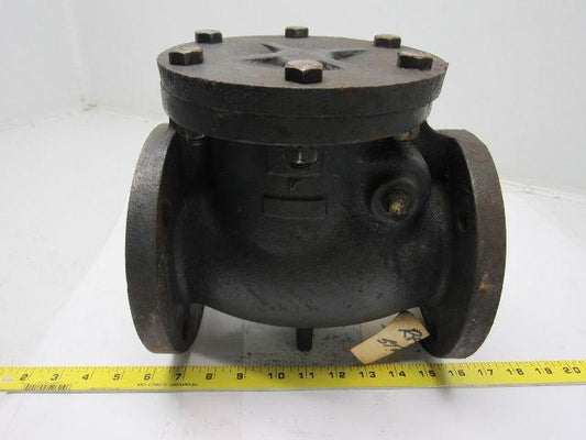 Walworth 3" Cast Iron Swing Check Valve 125S 200 WOG C322 7-1/2" Flange Mount