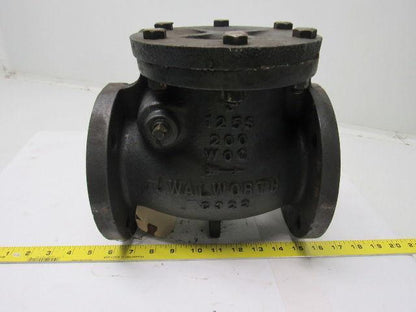 Walworth 3" Cast Iron Swing Check Valve 125S 200 WOG C322 7-1/2" Flange Mount