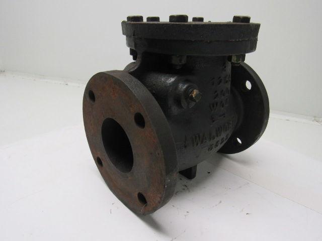 Walworth 3" Cast Iron Swing Check Valve 125S 200 WOG C322 7-1/2" Flange Mount