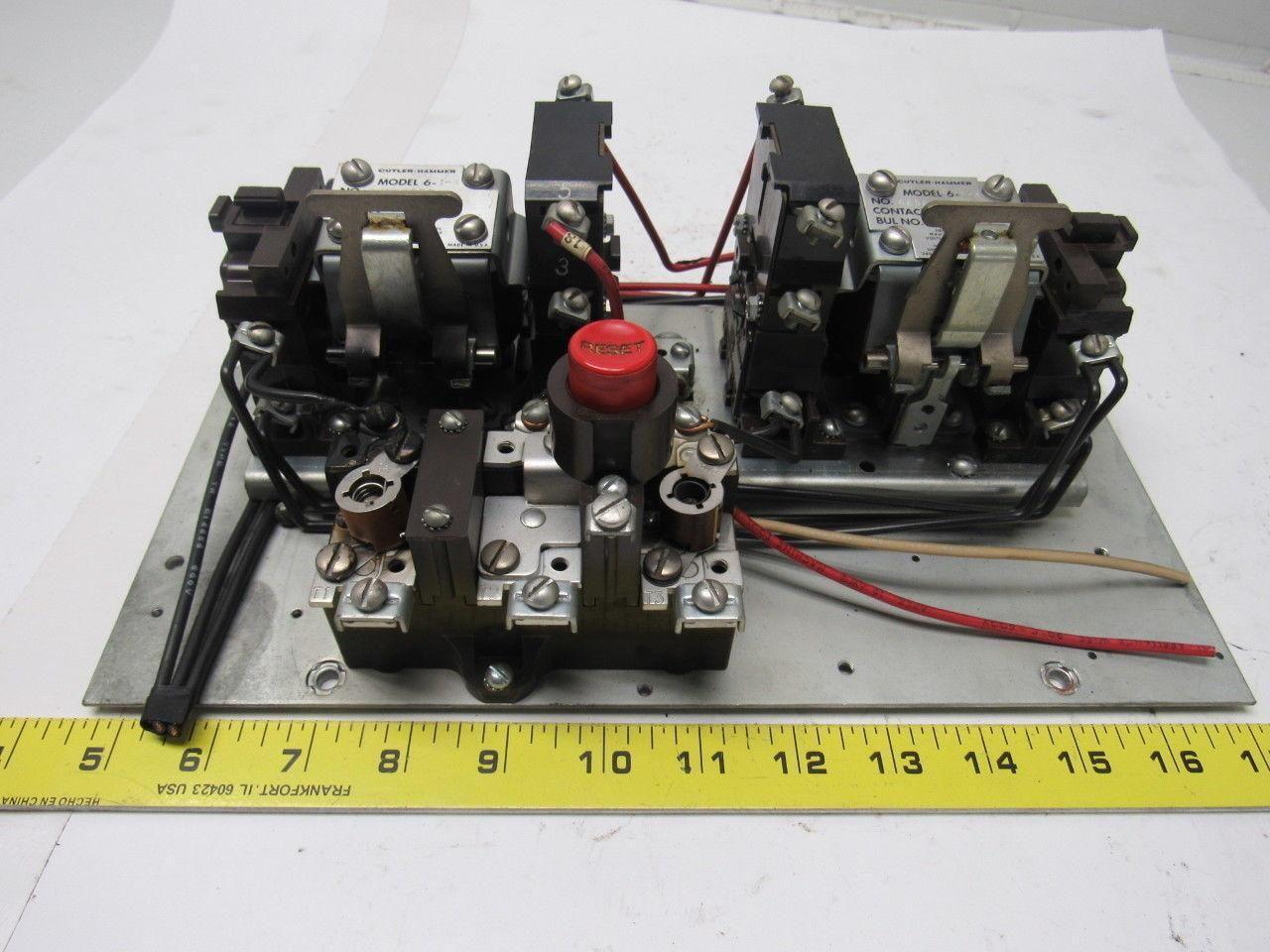 Cutler Hammer 9656H67G Size 0 Reversing Contactors Coil Overload