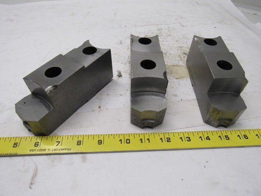 Cushman 05-201466 Lathe Chuck Top Jaws Pointed 5-5/8" X 2-1/2" X 1-3/4" Lot Of 3