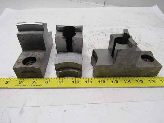 Jergens 15252 Lathe Chuck Top Jaws Pointed 5-1/4" X 3-1/4" X 2" Lot Of 3