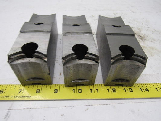 Cushman 05-201466 Lathe Chuck Top Jaws Pointed 5-3/8" X 2-1/4" X 1-3/4" Lot Of 3