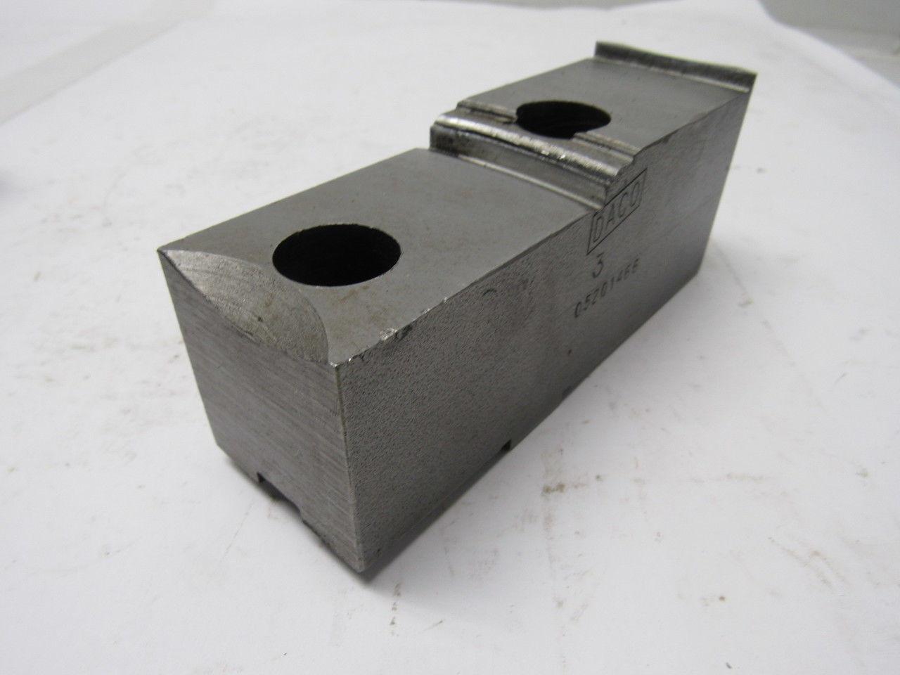 Daco 05-2Q1466 Lathe Chuck Top Jaws 5-5/8" X 2-1/4" X 1-3/4" Lot Of 3