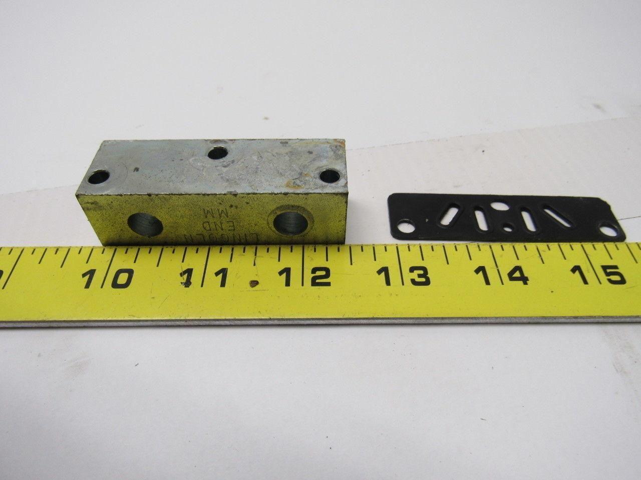 Lincoln Industrial Modular Lube UV Divider Valve Lubricant Inlet Lot of 2
