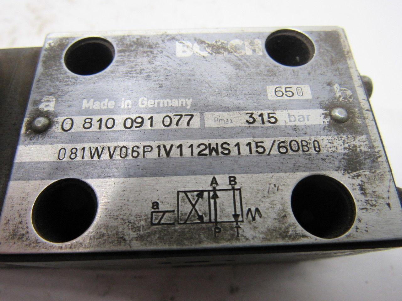 Bosch 081WV06P1V112WS115/60B0 115V/60Hz 4 Way Solenoid Valve