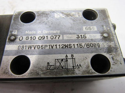 Bosch 081WV06P1V112WS115/60B0 115V/60Hz 4 Way Solenoid Valve
