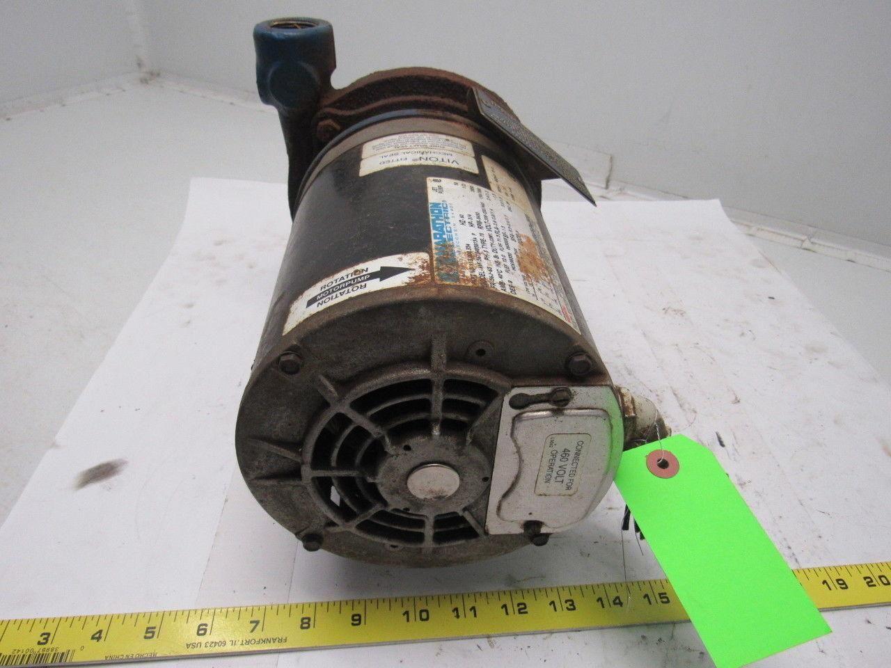 Scot Model 11 Standard 3/4HP 3PH End Suction Centrifugal Pump 1.25" X 1"