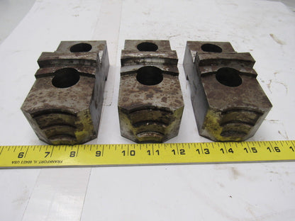 Daco M2320B10P Lathe Chuck Top Jaws 6" X 2-5/16" X 2-1/2" Lot Of 3