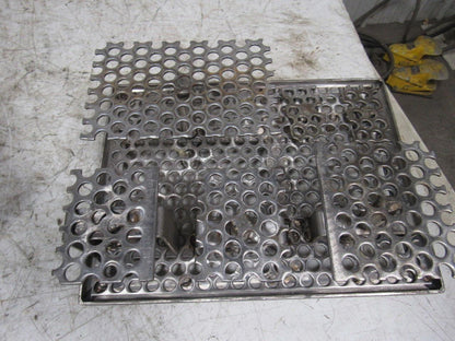 14-1/2" X 11" Stainless Steel Solvent Dip Wash Basket With Compartments & Lid