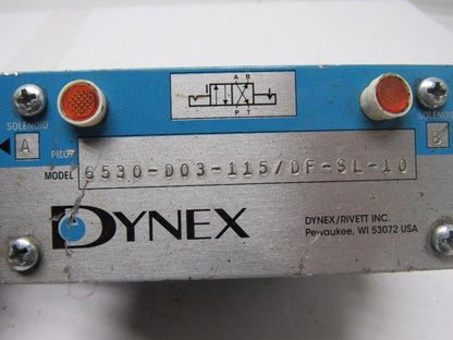 Dynex 6530-D03-115/DF-SL-10 Solenoid Operated Directional Control Valve 110V