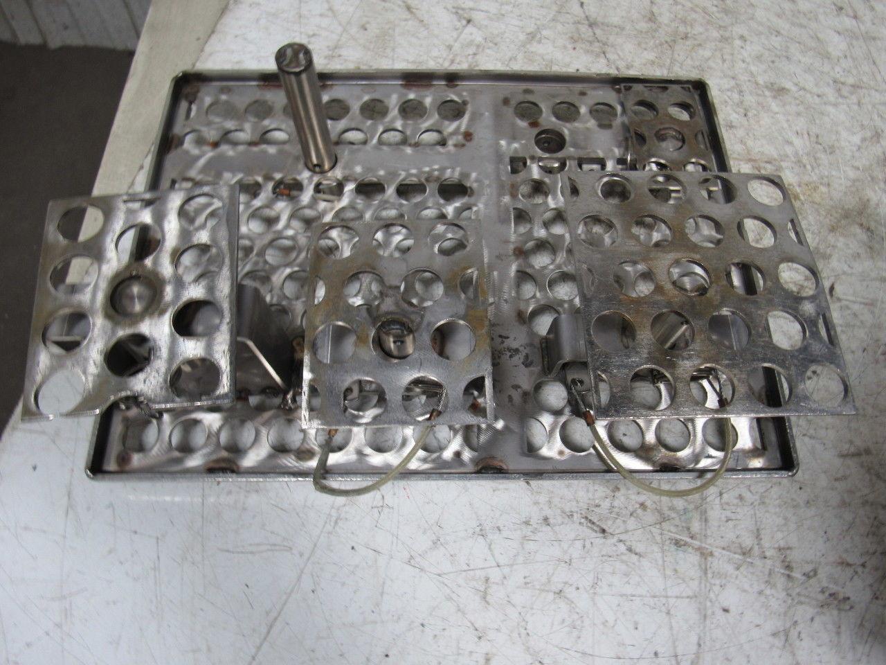 14-1/2" X 11" Stainless Steel Solvent Dip Wash Basket With Compartments & Lid