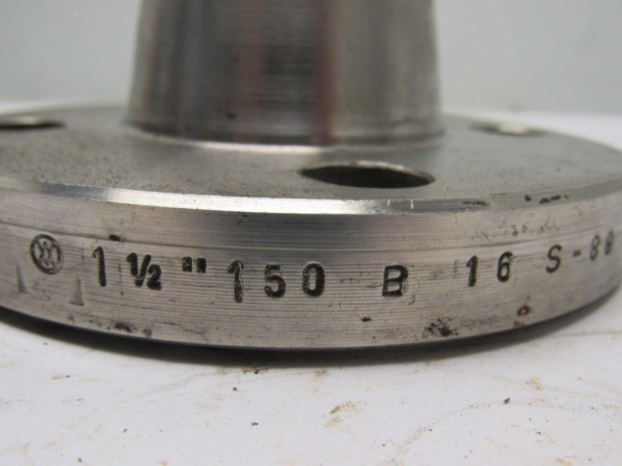1-1/2" 150 B16 S-89 SA 182 F316 #318340 Stainless Steel Flange