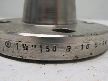 1-1/2" 150 B16 S-89 SA 182 F316 #318340 Stainless Steel Flange