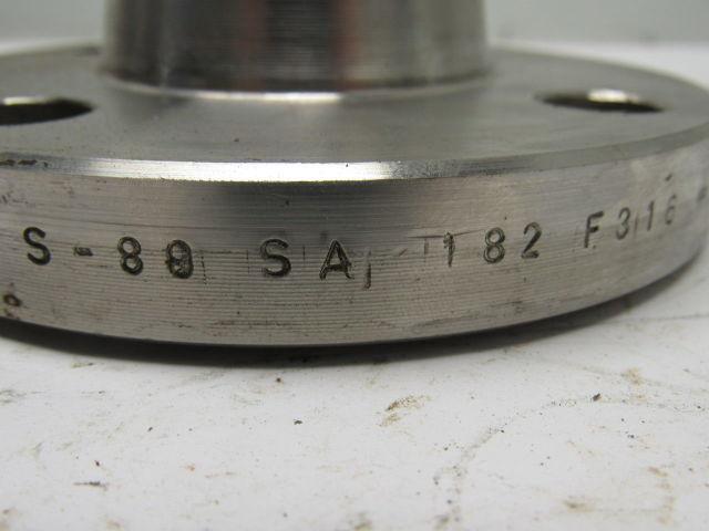 1-1/2" 150 B16 S-89 SA 182 F316 #318340 Stainless Steel Flange