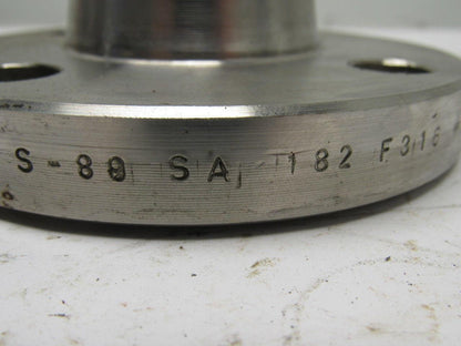 1-1/2" 150 B16 S-89 SA 182 F316 #318340 Stainless Steel Flange