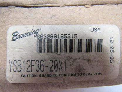 Browning YSB12F36-20X1 Steel Bevel Gear 12" Pitch 20° Pressure Angle  Ratio: 2: