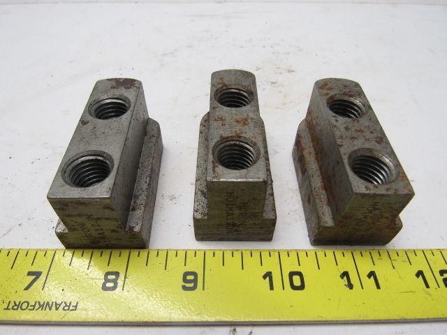 Huron HO1MA12JN Lathe Chuck Jaw Nut 2-1/2" X 1-1/4" X 1-1/8" Lot of 3
