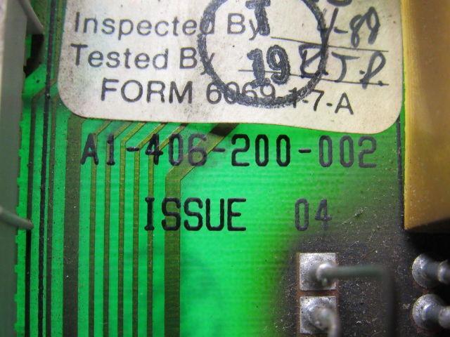 Siemens A1-406-200-002 Power Interface Board For Parts Or Repair