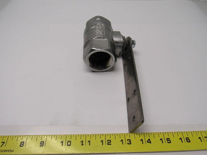 Apollo Chrome Reducing Ball valve 1" NPT to 1-1/4" NPT