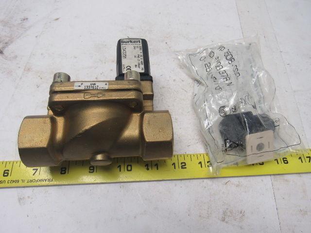 Burkert 5281 A 25 2/2-way Solenoid Valve W/Servo-Diaphragm