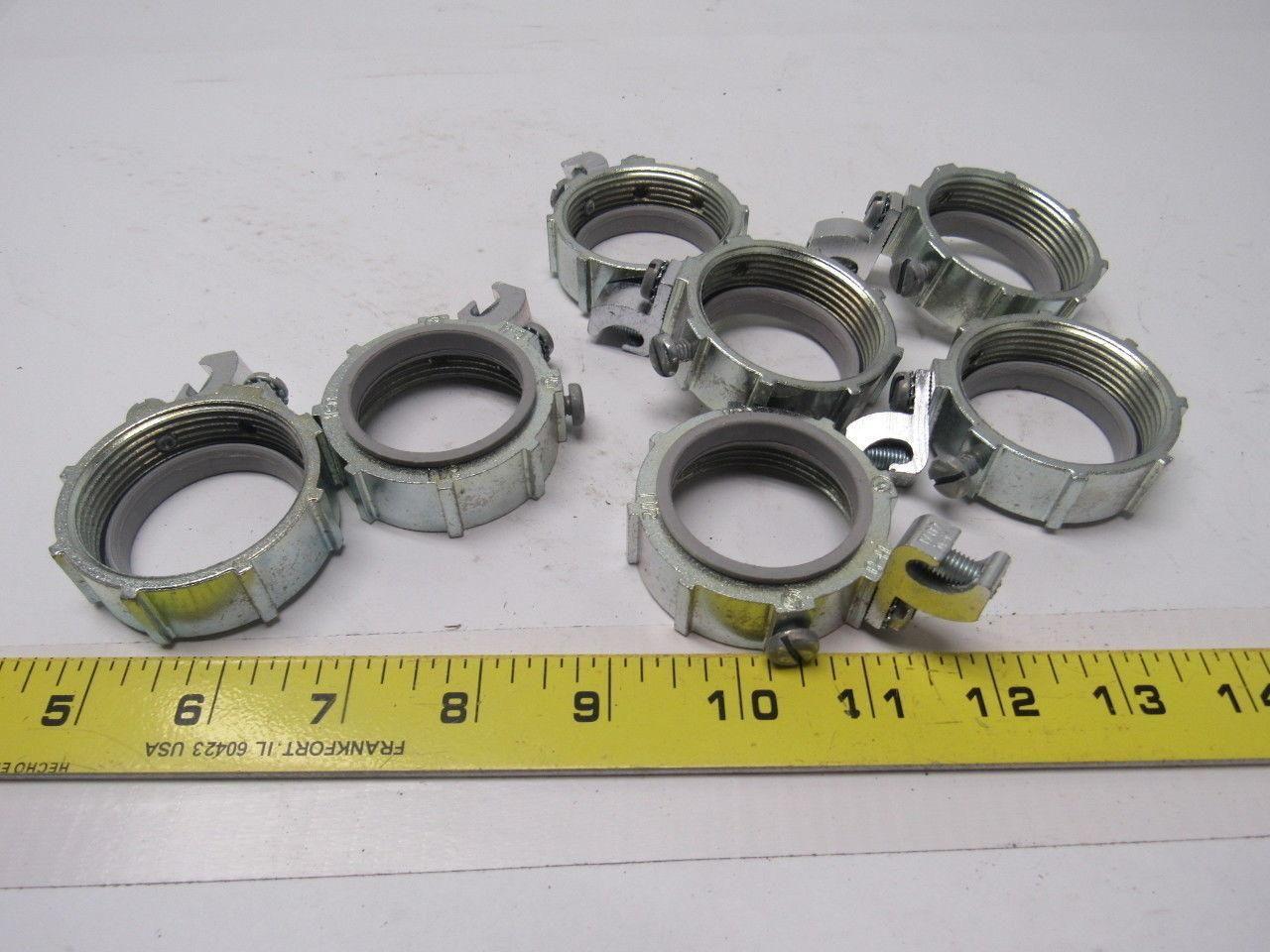 Crouse Hinds Co GLL5 1-1/2" Grounding Bushing W/Insulated Throat Lot of 7