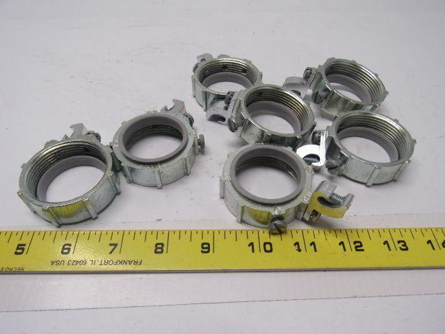 Crouse Hinds Co GLL5 1-1/2" Grounding Bushing W/Insulated Throat Lot of 7