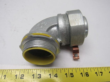 Crouse Hinds Co LBT15090GC 1-1/2" 90° Grounded Liquidtight Connector Lot of 2