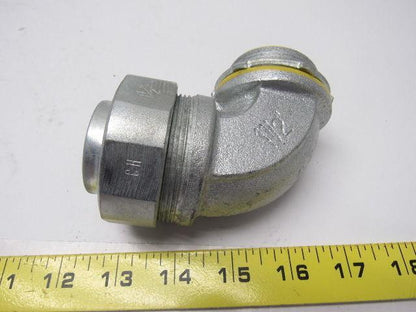 Crouse Hinds Co LBT15090GC 1-1/2" 90° Grounded Liquidtight Connector Lot of 2
