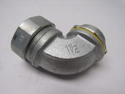 Crouse Hinds Co LBT15090GC 1-1/2" 90° Grounded Liquidtight Connector Lot of 2