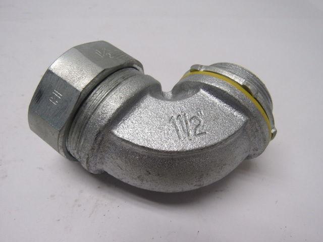 Crouse Hinds Co LBT15090GC 1-1/2" 90° Grounded Liquidtight Connector Lot of 2