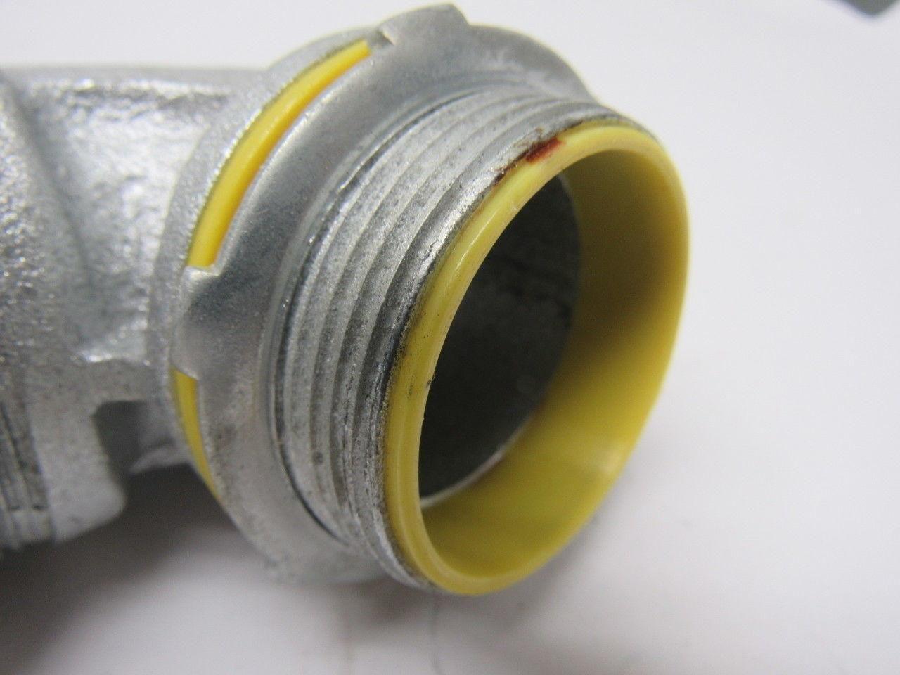 Crouse Hinds Co LBT15090GC 1-1/2" 90° Grounded Liquidtight Connector Lot of 2