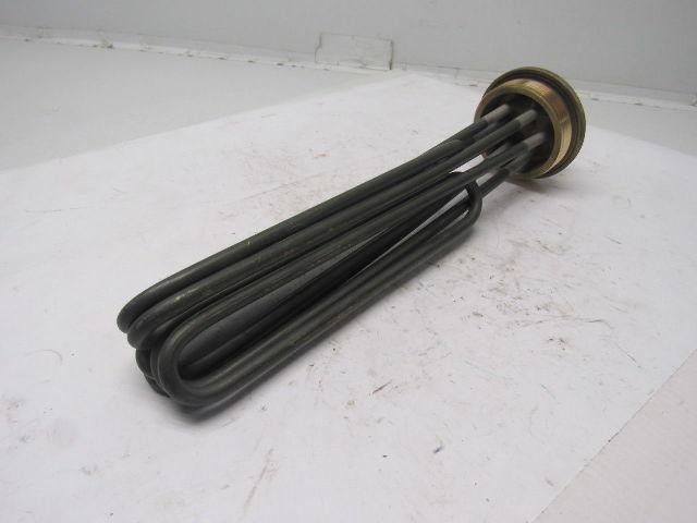 Brass 2-1/2" NPT Threaded Screw Plug Liquid Immersion Heater 240/400V 9000W