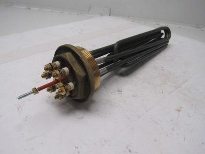 Brass 2-1/2" NPT Threaded Screw Plug Liquid Immersion Heater 240/400V 9000W