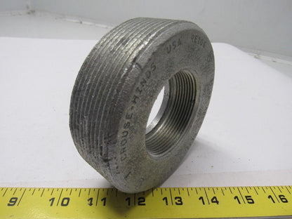 Crouse Hinds Co RE106 Conduit Hub Reducers 4 x 2" Lot of 2