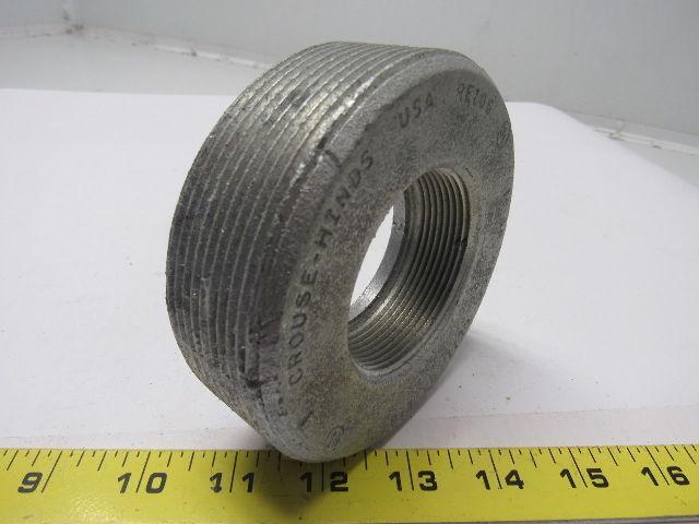 Crouse Hinds Co RE106 Conduit Hub Reducers 4 x 2" Lot of 2