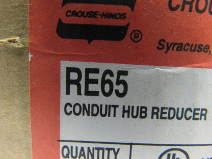 Crouse Hinds Co RE65 Conduit Hub Reducers 2" x 1-1/2" Lot of 11