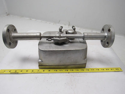 W&T Varea-Meter 4-1/4" SS Flange Mount Inline Pneumatic Transmitter 10-100%